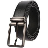 HKM-672979 Men's Leather Needle Buckle Strap Belt, Model LY35-000012-3, Durable and Stylish Design