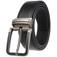 HKM-672979 Men's Leather Needle Buckle Strap Belt, Model LY35-000012-3, Durable and Stylish Design