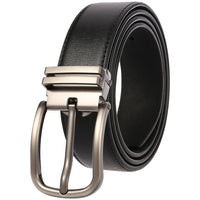 HKM-672979 Men's Leather Needle Buckle Strap Belt, Model LY35-000012-3, Durable and Stylish Design