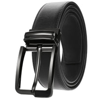 HKM-672979 Men's Leather Needle Buckle Strap Belt, Model LY35-000012-3, Durable and Stylish Design