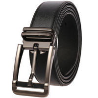 HKM-672979 Men's Leather Needle Buckle Strap Belt, Model LY35-000012-3, Durable and Stylish Design