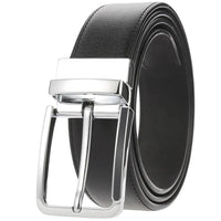 HKM-672979 Men's Leather Needle Buckle Strap Belt, Model LY35-000012-3, Durable and Stylish Design