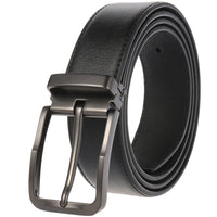 HKM-672979 Men's Leather Needle Buckle Strap Belt, Model LY35-000012-3, Durable and Stylish Design