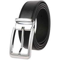 HKM-672979 Men's Leather Needle Buckle Strap Belt, Model LY35-000012-3, Durable and Stylish Design