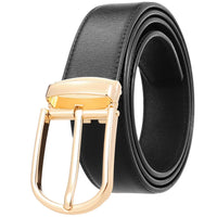 HKM-672979 Men's Leather Needle Buckle Strap Belt, Model LY35-000012-3, Durable and Stylish Design