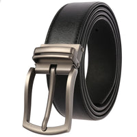 HKM-672979 Men's Leather Needle Buckle Strap Belt, Model LY35-000012-3, Durable and Stylish Design