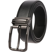 HKM-672979 Men's Leather Needle Buckle Strap Belt, Model LY35-000012-3, Durable and Stylish Design