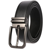 HKM-672979 Men's Leather Needle Buckle Strap Belt, Model LY35-000012-3, Durable and Stylish Design