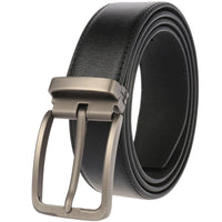 HKM-672979 Men's Leather Needle Buckle Strap Belt, Model LY35-000012-3, Durable and Stylish Design