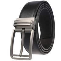HKM-672979 Men's Leather Needle Buckle Strap Belt, Model LY35-000012-3, Durable and Stylish Design