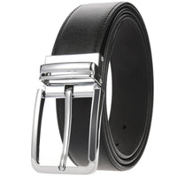 HKM-672979 Men's Leather Needle Buckle Strap Belt, Model LY35-000012-3, Durable and Stylish Design