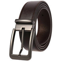 HKM-672979 Men's Leather Needle Buckle Strap Belt, Model LY35-000012-3, Durable and Stylish Design