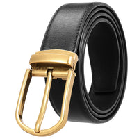 HKM-672979 Men's Leather Needle Buckle Strap Belt, Model LY35-000012-3, Durable and Stylish Design