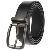 HKM-672979 Men's Leather Needle Buckle Strap Belt, Model LY35-000012-3, Durable and Stylish Design