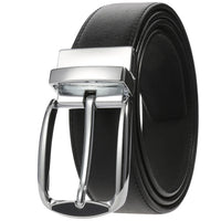 HKM-672979 Men's Leather Needle Buckle Strap Belt, Model LY35-000012-3, Durable and Stylish Design