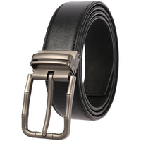 HKM-672979 Men's Leather Needle Buckle Strap Belt, Model LY35-000012-3, Durable and Stylish Design