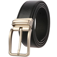 HKM-672979 Men's Leather Needle Buckle Strap Belt, Model LY35-000012-3, Durable and Stylish Design