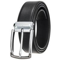 HKM-672979 Men's Leather Needle Buckle Strap Belt, Model LY35-000012-3, Durable and Stylish Design