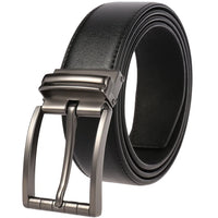 HKM-672979 Men's Leather Needle Buckle Strap Belt, Model LY35-000012-3, Durable and Stylish Design