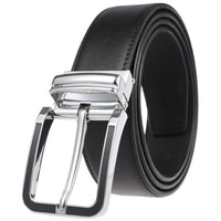 HKM-672979 Men's Leather Needle Buckle Strap Belt, Model LY35-000012-3, Durable and Stylish Design