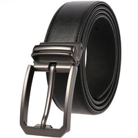 HKM-672979 Men's Leather Needle Buckle Strap Belt, Model LY35-000012-3, Durable and Stylish Design