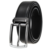 HKM-672979 Men's Leather Needle Buckle Strap Belt, Model LY35-000012-3, Durable and Stylish Design