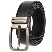 HKM-672979 Men's Leather Needle Buckle Strap Belt, Model LY35-000012-3, Durable and Stylish Design