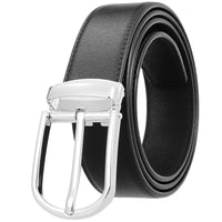 HKM-672979 Men's Leather Needle Buckle Strap Belt, Model LY35-000012-3, Durable and Stylish Design