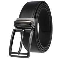 HKM-672979 Men's Leather Needle Buckle Strap Belt, Model LY35-000012-3, Durable and Stylish Design