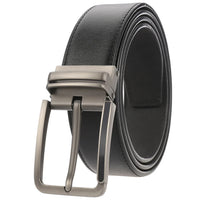 HKM-672979 Men's Leather Needle Buckle Strap Belt, Model LY35-000012-3, Durable and Stylish Design