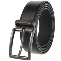 HKM-672979 Men's Leather Needle Buckle Strap Belt, Model LY35-000012-3, Durable and Stylish Design