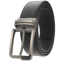 HKM-672979 Men's Leather Needle Buckle Strap Belt, Model LY35-000012-3, Durable and Stylish Design
