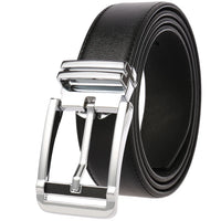HKM-672979 Men's Leather Needle Buckle Strap Belt, Model LY35-000012-3, Durable and Stylish Design