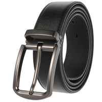 HKM-672979 Men's Leather Needle Buckle Strap Belt, Model LY35-000012-3, Durable and Stylish Design