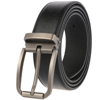 HKM-672979 Men's Leather Needle Buckle Strap Belt, Model LY35-000012-3, Durable and Stylish Design