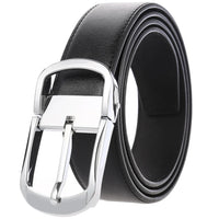 HKM-672979 Men's Leather Needle Buckle Strap Belt, Model LY35-000012-3, Durable and Stylish Design