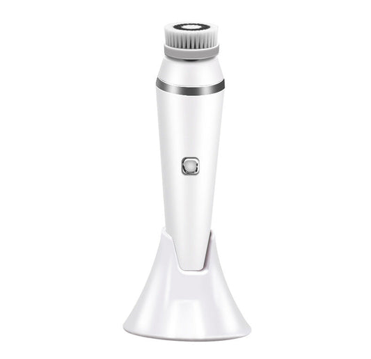 HKM-741523 Ultrasound Rechargeable Facial Cleanser with Multiple Brush Heads and USB Charging