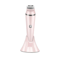 HKM-741523 Ultrasound Rechargeable Facial Cleanser with Multiple Brush Heads and USB Charging