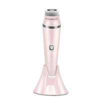 HKM-741523 Ultrasound Rechargeable Facial Cleanser with Multiple Brush Heads and USB Charging