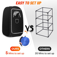 HKM-084499 Portable Full Body Steam Sauna Tent with 2.6L Steam Generator, Remote Control, and Folding Chair