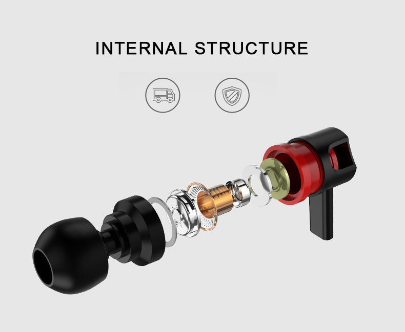 KTX-164115 In-Ear Wired Headphones with 3.5mm Connector and Integrated Microphone for Mobile Use