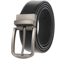 HKM-409683 Reversible Vintage Leather Belt - Model LY35-ZZ3975-4 for Casual Wear