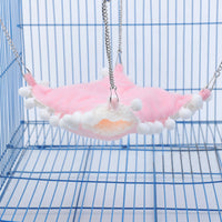 HKM-302931 Cozy Plush Hanging Squirrel Sleeping Bag Hammock in Blue, Pink, and Yellow