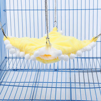 HKM-302931 Cozy Plush Hanging Squirrel Sleeping Bag Hammock in Blue, Pink, and Yellow