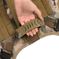 HKM-620115 Dog Training Tactical Vest Set - 6-Piece Combat Outfit in Black, Army Green, Brown, and CP Camouflage