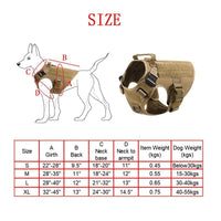 HKM-620115 Dog Training Tactical Vest Set - 6-Piece Combat Outfit in Black, Army Green, Brown, and CP Camouflage