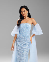 HKM-660307 Elegant Pink Women's Dress with Luxurious Design and Stylish Fit