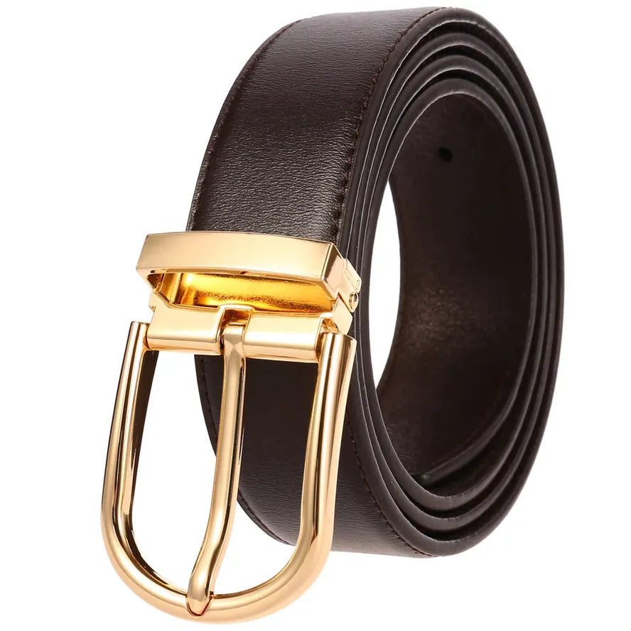 HKM-048083 Vintage Cowhide Leather Man's Belt - Model LY35-21786-3