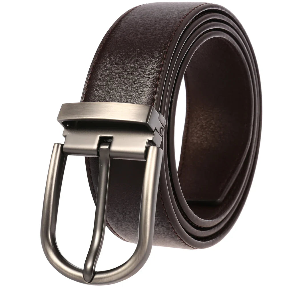 HKM-048083 Vintage Cowhide Leather Man's Belt - Model LY35-21786-3