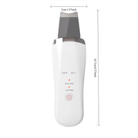 HKM-132435 Ultrasonic Skin Scrubber Face Spatula for Deep Cleaning and Lifting, Handheld Mini Facial Tool with USB Charging